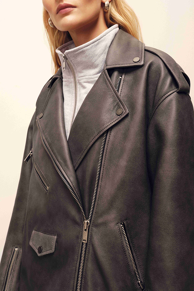 картинка Кожаная куртка LISBOA  от магазина Одежда+